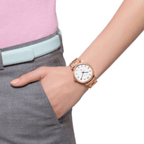 Marc Jacobs Baker White Dial Rose Gold Steel Strap Watch for Women - MBM3244 Buy Now By Marc Jacobs