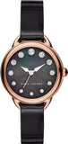 Marc Jacobs Betty Mother of Pearl Black Dial Black Leather Strap Watch for Women - MJ1513 Buy Now By Marc Jacobs