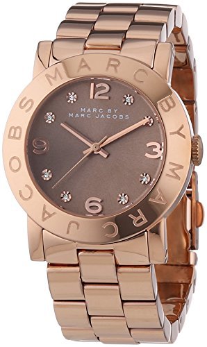 Marc Jacobs Amy Glitz Brown Dial Rose Gold Steel Strap Watch for Women - MBM3221 Buy Now By Marc Jacobs
