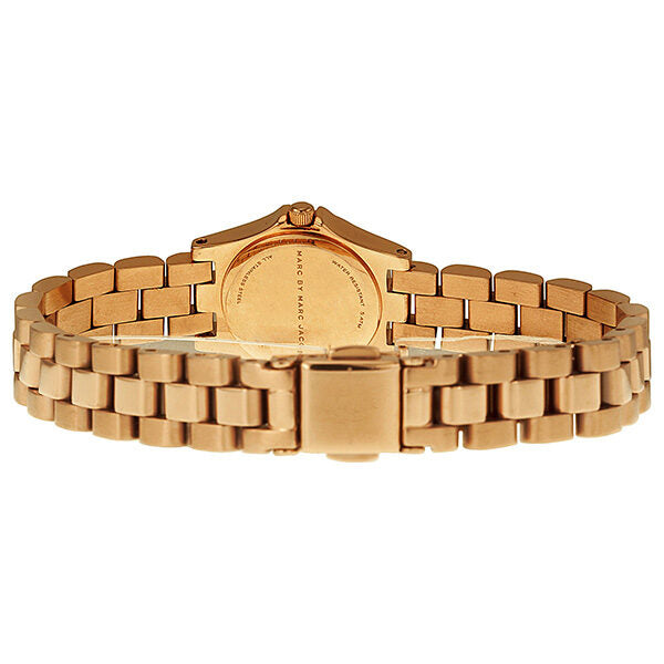 Marc Jacobs Henry Dinky Blue Dial Rose Gold Steel Strap Watch for Women - MBM3204 Buy Now By Marc Jacobs