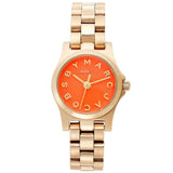 Marc Jacobs Henry Dinky Red Dial Gold Steel Strap Watch for Women - MBM3202 Buy Now By Marc Jacobs