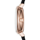 Marc Jacobs Sally White Dial Black Leather Strap Watch for Women - MBM1352 Buy Now By Marc Jacobs