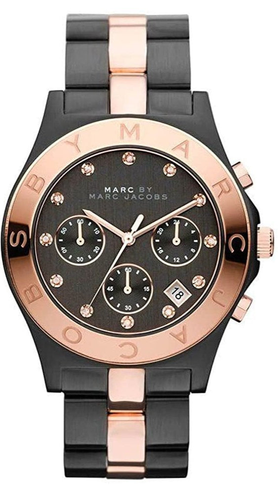 Marc Jacobs Blade Chronograph Grey Dial Two Tone Steel Strap Watch for Women - MBM3180 Buy Now By Marc Jacobs