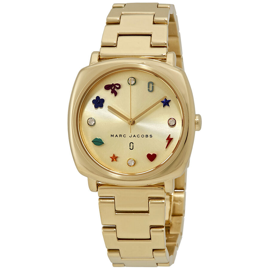 Marc Jacobs Mandy Gold Dial Gold Steel Strap Watch for Women - MJ3549 Buy Now By Marc Jacobs
