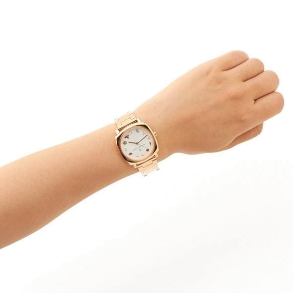 Marc Jacobs Mandy White Dial Rose Gold Steel Strap Watch for Women - MJ3574 Buy Now By Marc Jacobs