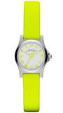 Marc Jacobs Henry White Dial Neon Yellow Rubber Strap Watch for Women - MBM1235 Buy Now By Marc Jacobs