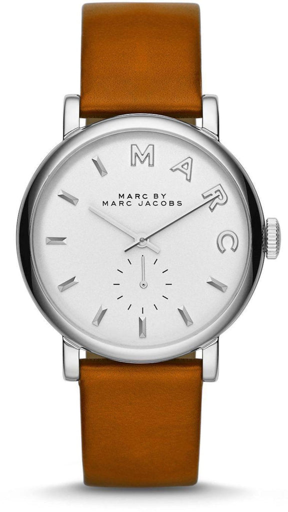 Marc Jacobs Baker White Dial Brown Leather Strap Watch for Women - MBM1265 Buy Now By Marc Jacobs