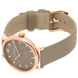 Marc Jacobs Baker Grey Dial Grey Leather Strap Watch for Women - MBM1266 Buy Now By Marc Jacobs