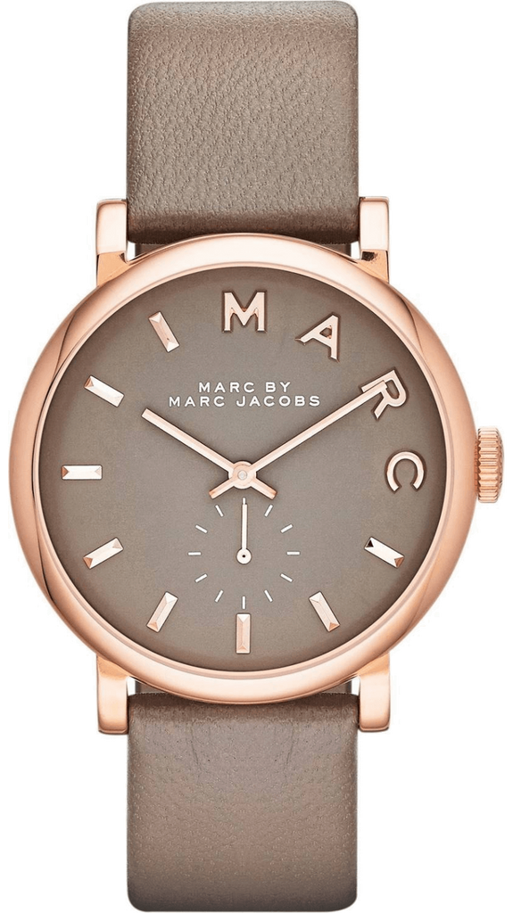 Marc Jacobs Baker Grey Dial Grey Leather Strap Watch for Women - MBM1266 Buy Now By Marc Jacobs