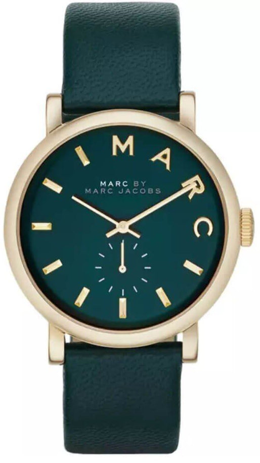 Marc Jacobs Baker Green Dial Green Leather Strap Watch for Women - MBM1268 Buy Now By Marc Jacobs