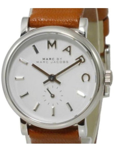 Marc Jacobs Baker White Dial Brown Leather Strap Watch for Women - MBM1270 Buy Now By Marc Jacobs