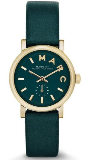 Marc Jacobs Baker Mini Green Dial Green Leather Strap Watch for Women - MBM1272 Buy Now By Marc Jacobs
