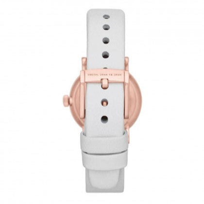 Marc Jacobs Baker White Dial White Leather Strap Watch for Women - MBM1284 Buy Now By Marc Jacobs