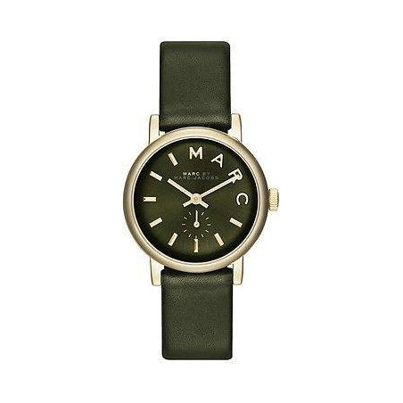 Marc Jacobs Baker Olive Dial Olive Leather Strap Watch for Women - MBM1330 Buy Now By Marc Jacobs