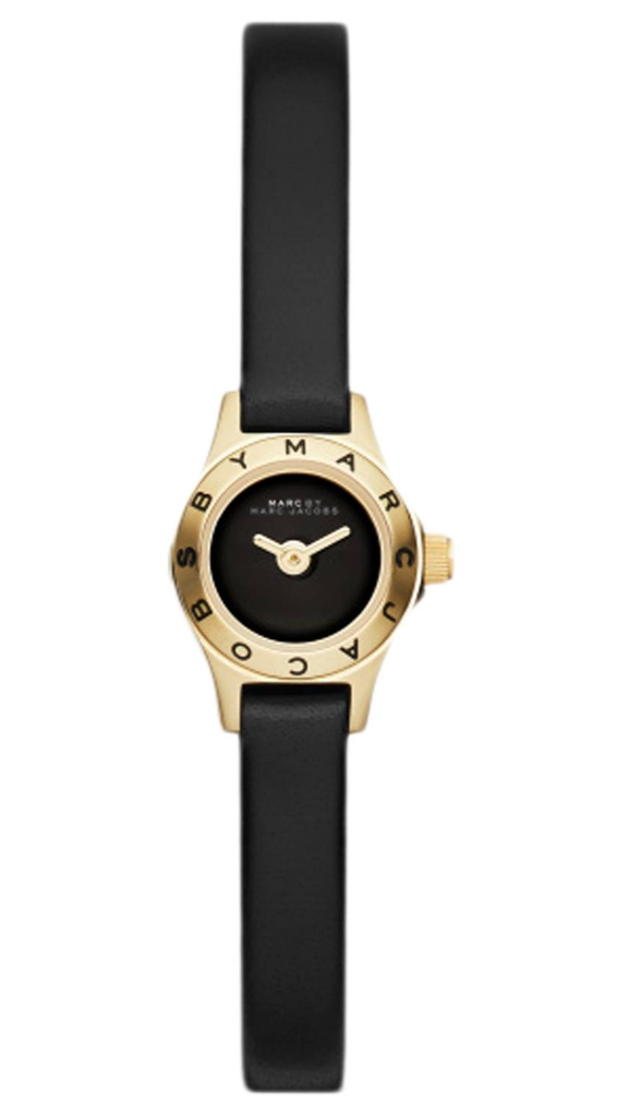 Marc Jacobs Blade Black Dial Black Leather Strap Watch for Women - MBM1345 Buy Now By Marc Jacobs