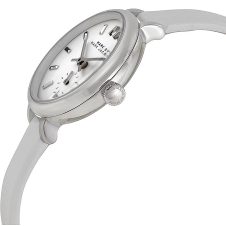 Marc Jacobs Sally White Dial White Leather Strap Watch for Women - MBM1350 Buy Now By Marc Jacobs