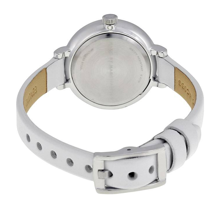 Marc Jacobs Sally White Dial White Leather Strap Watch for Women - MBM1350 Buy Now By Marc Jacobs