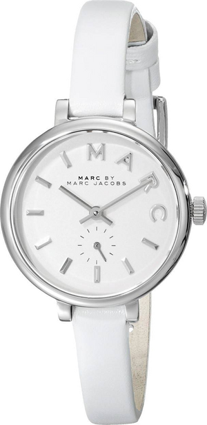 Marc Jacobs Sally White Dial White Leather Strap Watch for Women - MBM1350 Buy Now By Marc Jacobs