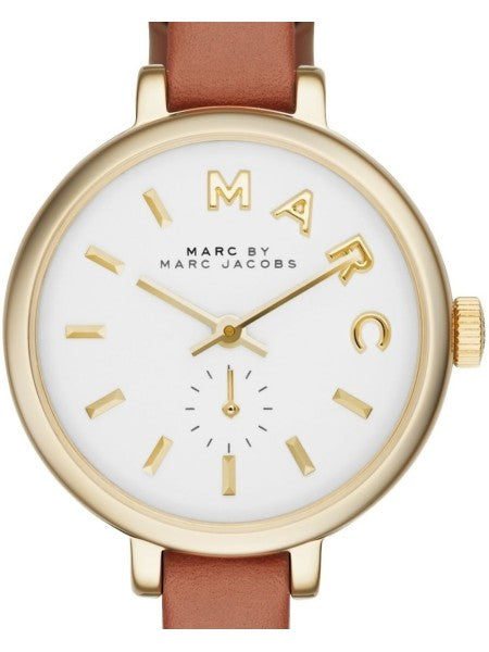 Marc Jacobs Sally White Dial Brown Leather Strap Watch for Women - MBM1351 Buy Now By Marc Jacobs