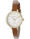 Marc Jacobs Sally White Dial Brown Leather Strap Watch for Women - MBM1351 Buy Now By Marc Jacobs