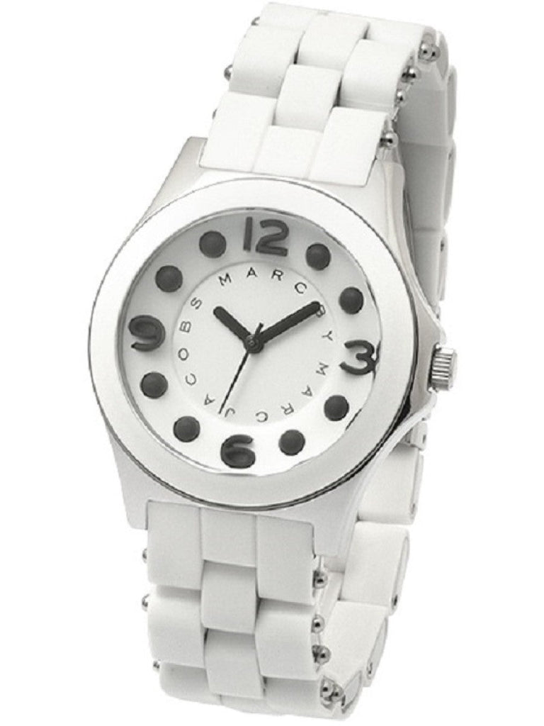 Marc Jacobs Rock White Dial White Silicone Strap Watch for Women - MBM2532 Buy Now By Marc Jacobs