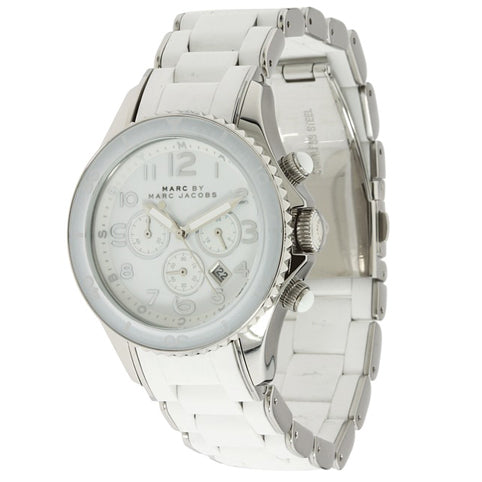 Marc Jacobs Rock White Dial White Silicone Strap Watch for Women - MBM2545 Buy Now By Marc Jacobs