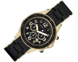 Marc Jacobs Rock Chronograph Black Dial Black Silicone Strap Watch for Women - MBM2552 Buy Now By Marc Jacobs