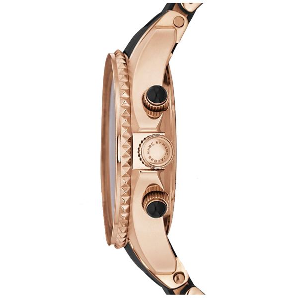 Marc Jacobs Rock Chronograph Black Dial Black Silicone Strap Watch for Women - MBM2553 Buy Now By Marc Jacobs