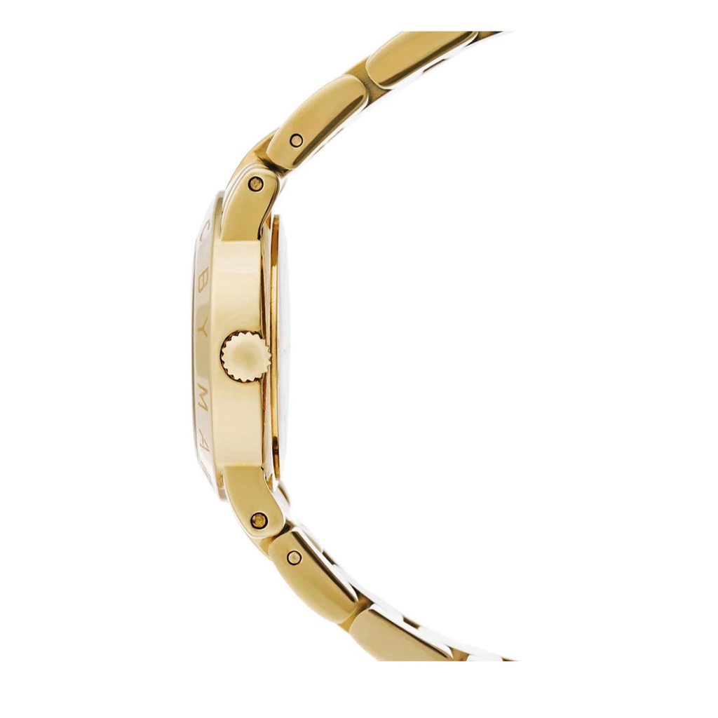 Marc Jacobs Mini Amy White Dial Gold Steel Strap Watch for Women - MBM3057 Buy Now By Marc Jacobs
