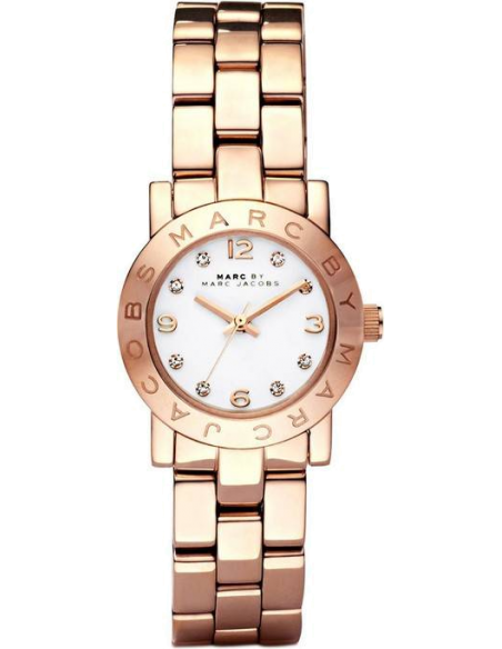 Marc Jacobs Mini Amy White Dial Rose Gold Steel Strap Watch for Women - MBM3078 Buy Now By Marc Jacobs