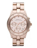 Marc Jacobs Blade Chronograph Rose Gold Dial Rose Gold Steel Strap Watch for Women - MBM3102 Buy Now By Marc Jacobs
