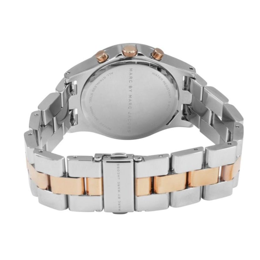 Marc Jacobs Henry Chronograph Silver Dial Two Tone Steel Strap Watch for Women - MBM3106 Buy Now By Marc Jacobs