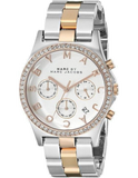 Marc Jacobs Henry Chronograph Silver Dial Two Tone Steel Strap Watch for Women - MBM3106 Buy Now By Marc Jacobs