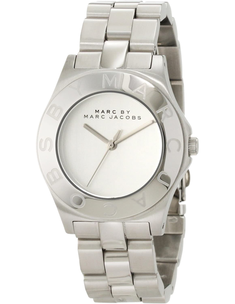 Marc Jacobs Blade Chronograph Silver Dial Silver Steel Strap Watch for Women - MBM3125 Buy Now By Marc Jacobs