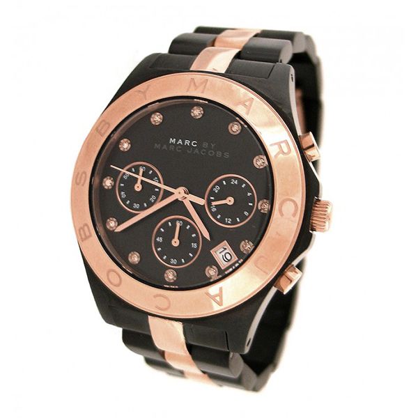 Marc Jacobs Blade Chronograph Grey Dial Two Tone Steel Strap Watch for Women - MBM3180 Buy Now By Marc Jacobs