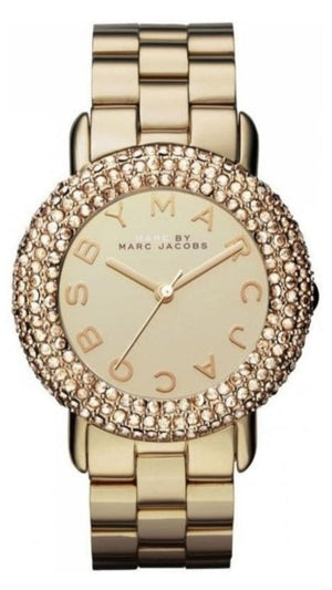 Marc Jacobs Marci Gold Dial Gold Steel Strap Watch for Women - MBM3191 Buy Now By Marc Jacobs