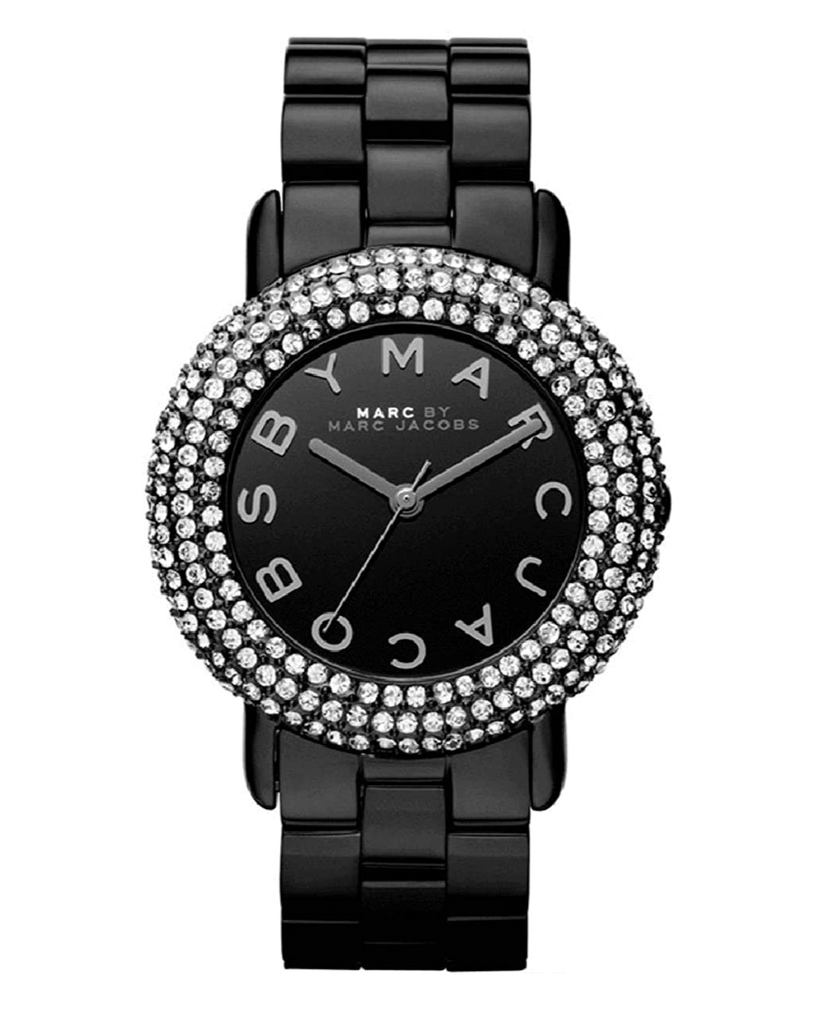 Marc Jacobs Marci Black Dial Black Steel Dial Strap Watch for Women - MBM3193 Buy Now By Marc Jacobs