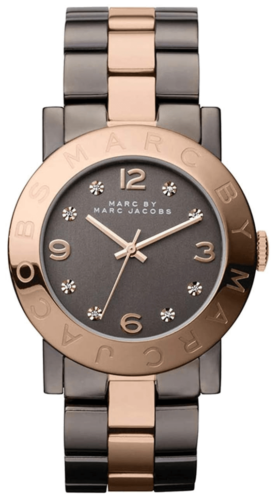 Marc Jacobs Amy Grey Dial Two Tone Steel Strap Watch for Women - MBM3195 Buy Now By Marc Jacobs