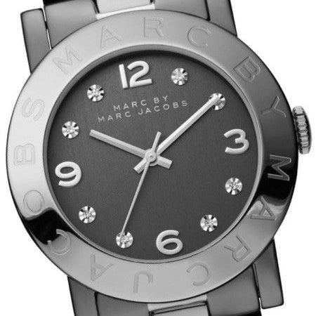 Marc Jacobs Amy Grey Dial Grey Steel Strap Watch for Women - MBM3196 Buy Now By Marc Jacobs