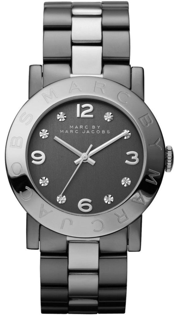 Marc Jacobs Amy Grey Dial Grey Steel Strap Watch for Women - MBM3196 Buy Now By Marc Jacobs