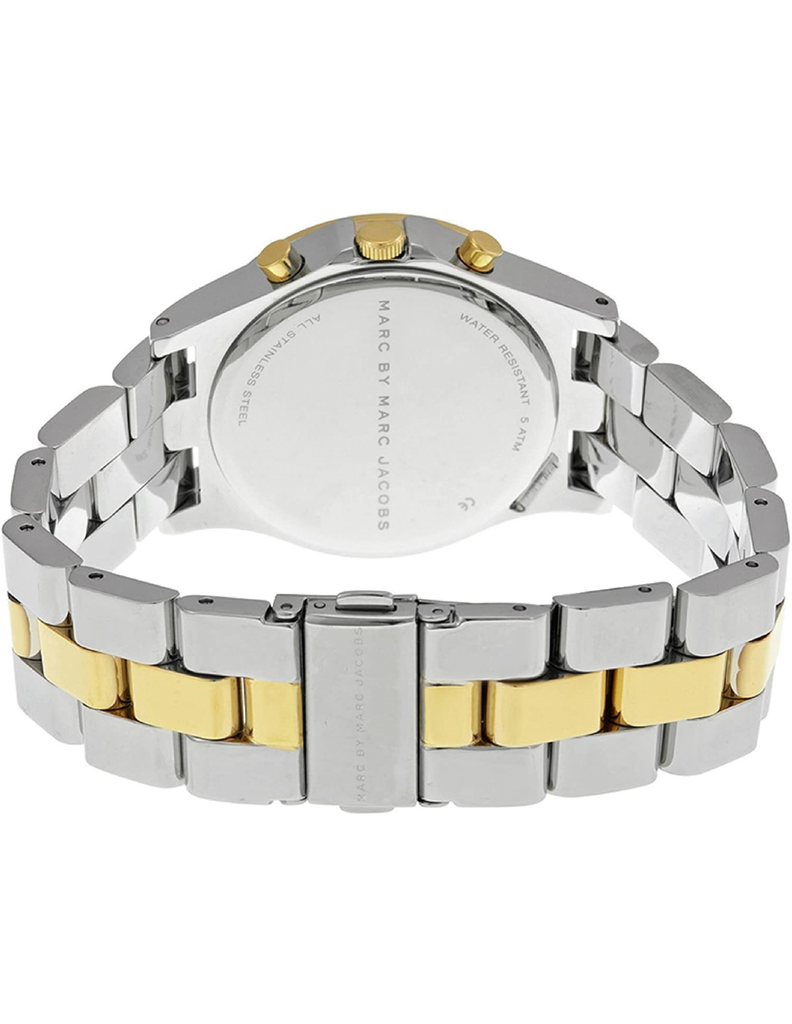 Marc Jacobs Henry Chronograph Silver Dial Two Tone Steel Strap Watch for Women - MBM3197 Buy Now By Marc Jacobs