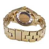 Marc Jacobs Henry Transparent Gold Dial Gold Steel Strap Watch for Women - MBM3206 Buy Now By Marc Jacobs