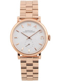 Marc Jacobs Baker White Dial Rose Gold Steel Strap Watch for Women - MBM3244 Buy Now By Marc Jacobs