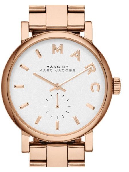 Marc Jacobs Baker White Dial Rose Gold Steel Strap Watch for Women - MBM3248 Buy Now By Marc Jacobs