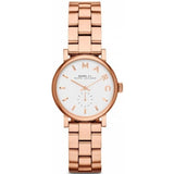 Marc Jacobs Baker White Dial Rose Gold Steel Strap Watch for Women - MBM3248 Buy Now By Marc Jacobs