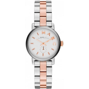 Marc Jacobs Baker White Dial Two Tone Steel Strap Watch for Women - MBM3331 Buy Now By Marc Jacobs