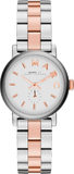 Marc Jacobs Baker White Dial Two Tone Steel Strap Watch for Women - MBM3331 Buy Now By Marc Jacobs