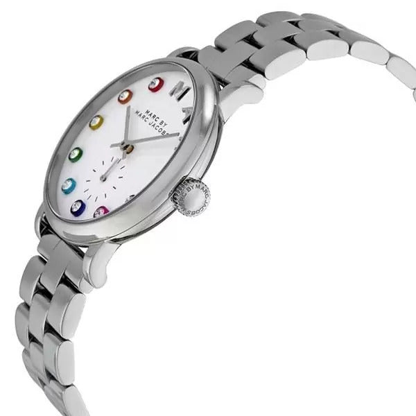 Marc Jacobs Baker Dexter White Dial Silver Steel Strap Watch for Women - MBM3423 Buy Now By Marc Jacobs