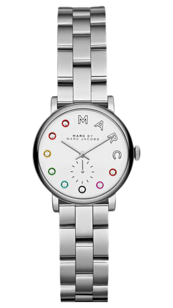 Marc Jacobs Baker Dexter White Dial Silver Steel Strap Watch for Women - MBM3423 Buy Now By Marc Jacobs