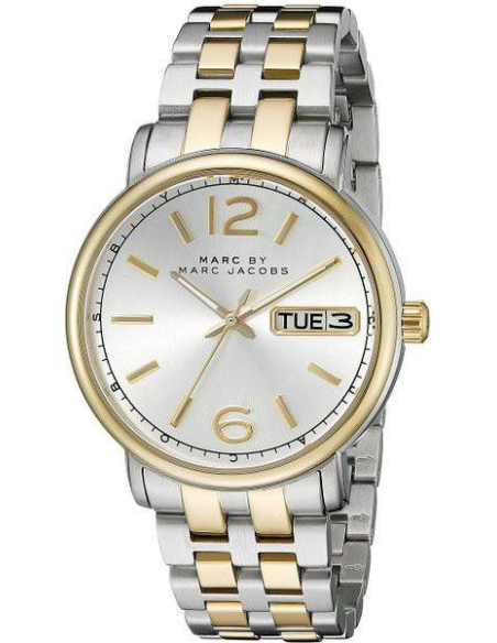 Marc Jacobs Fergus Silver Dial Two Tone Steel Strap Watch for Women - MBM3426 Buy Now By Marc Jacobs
